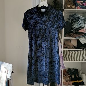 Alexa Chung Crushed Velvet Dress
